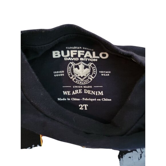 Toddler Boys Buffalo David Bitton World Traveler T-Shirt 2T Navy - Picture 3 of 4